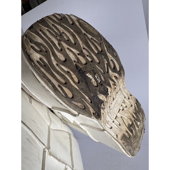 Demonia White Stack-301 knee-high boots Size Men 6 - Picture 10 of 16